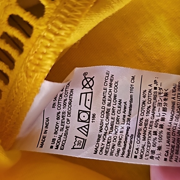 Banana Republic Yellow Top Size M - Picture 7 of 7